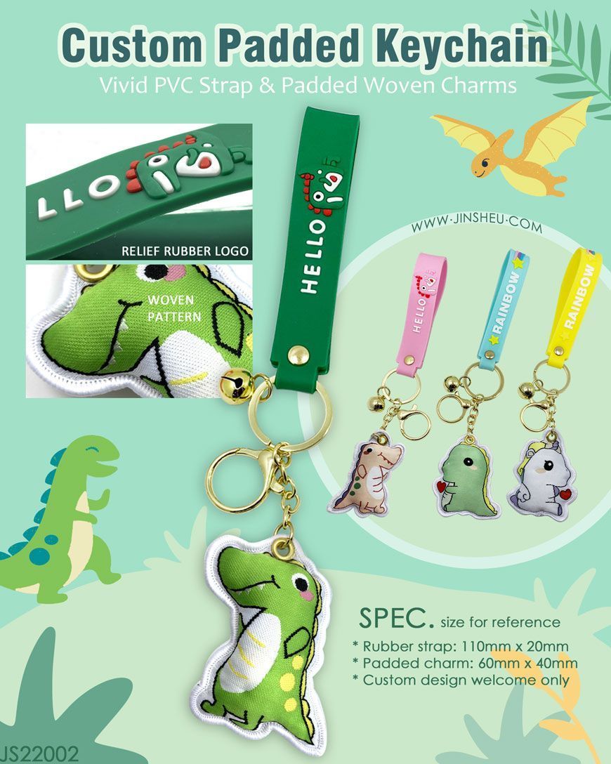 Putetrekknøkkelringer i vevd stil med PVC-stropp