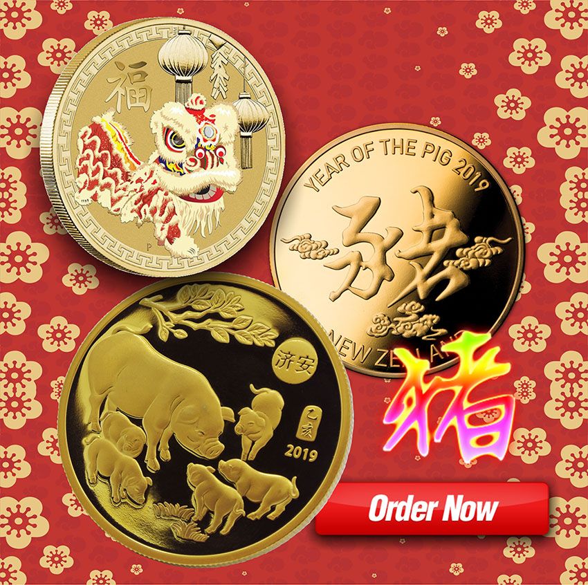Moneda de la suerte china personalizada