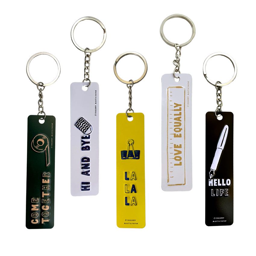 Embossed Keychain Printed Aluminum Metal Keychain with Embossing | Custom Promotional ...
