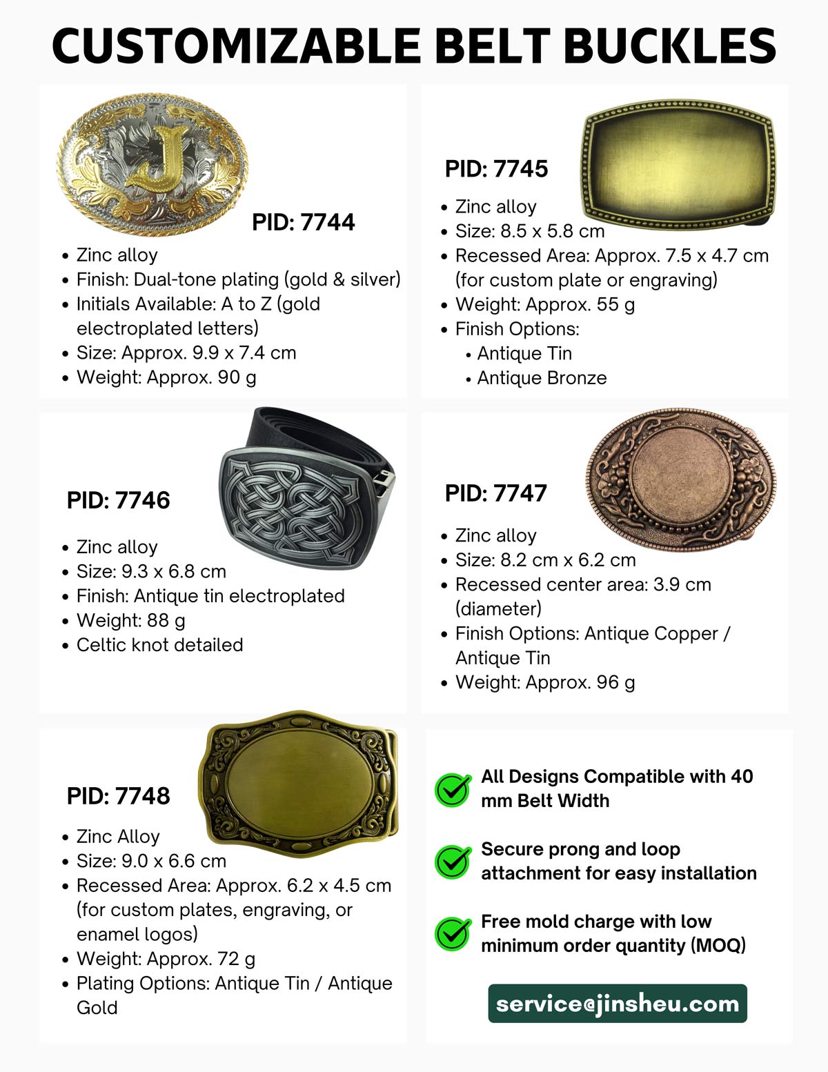 Belt Buckles for Customization | Custom Promotional Products ...
