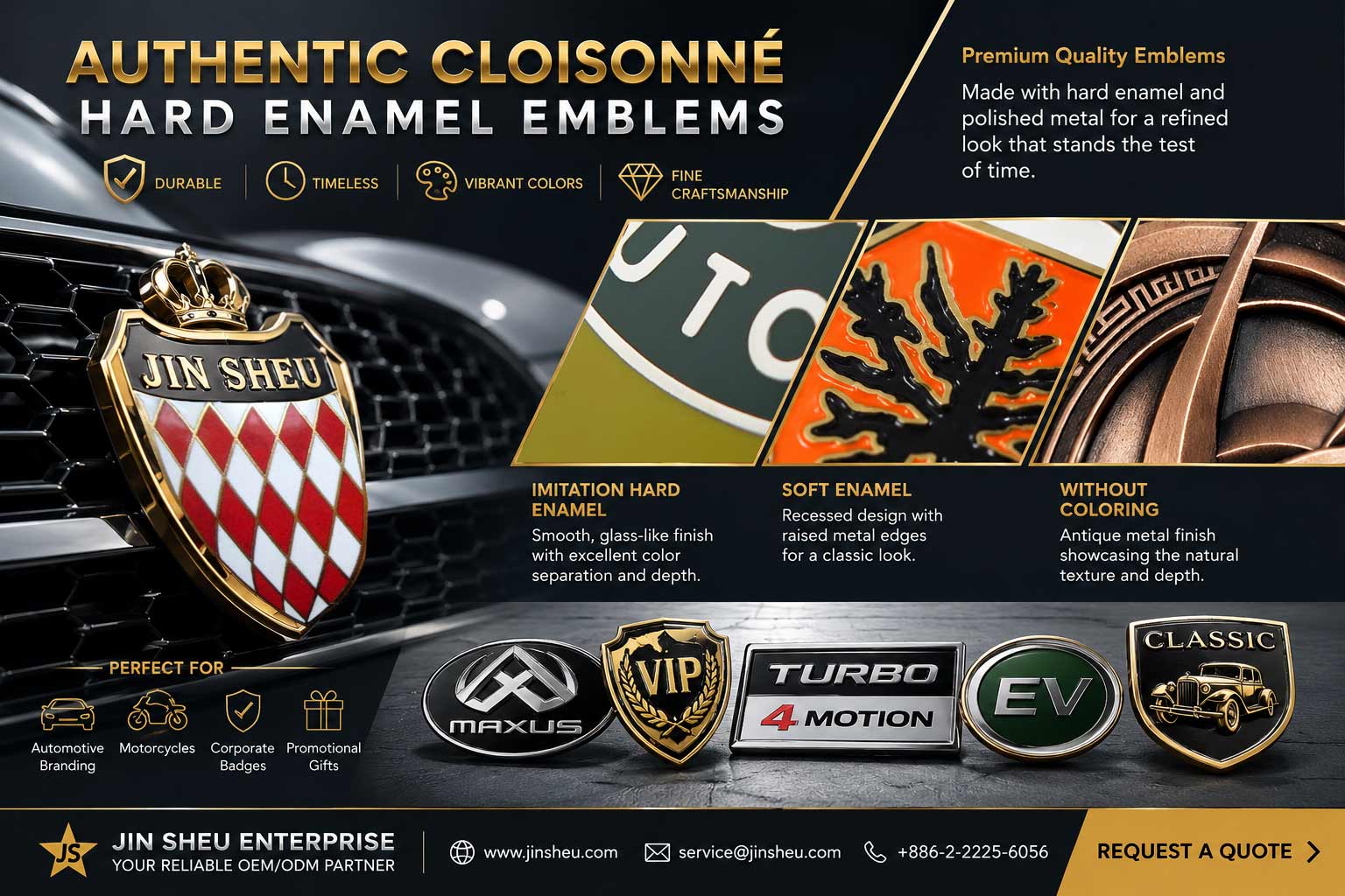 Product Emblems Custom Car Emblems & Automotive Badges Manufacturer | Custom ...
