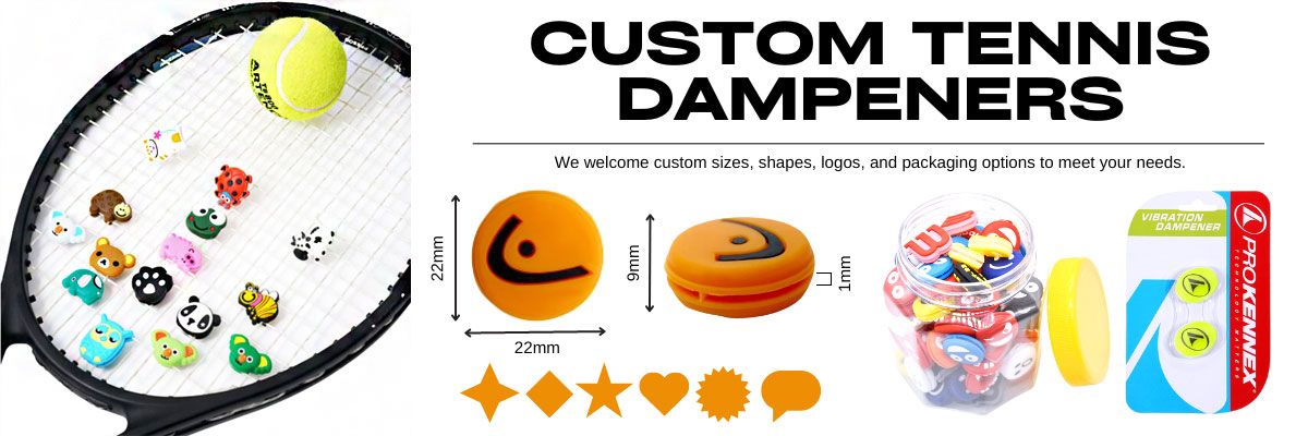 Custom Tennis Racket Dampeners Are Perfect For Tennis Clubs, Sports Events