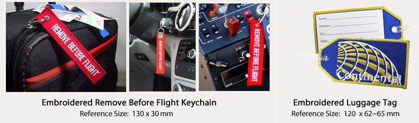 Jet Tag with Custom Embroidery | Custom Promotional Products ...