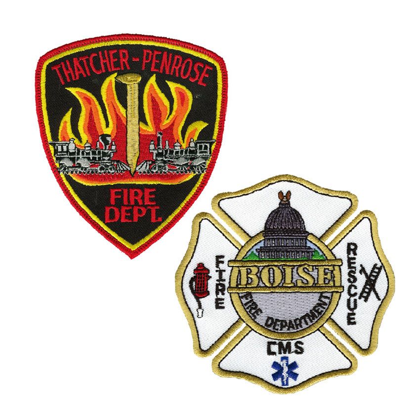 Patch de pompier brodé Fire and Rescue