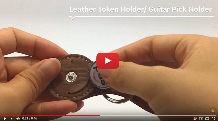 custom leather medallion holders
