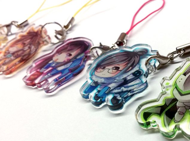Porte-clés en acrylique personnalisés pour anime