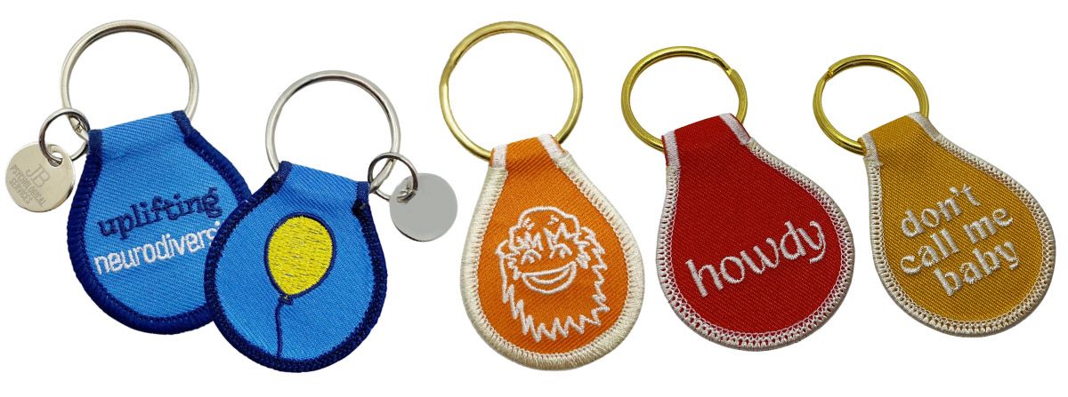 Patch Keychain | Personalized Metal & Silicone Promotional Items ...