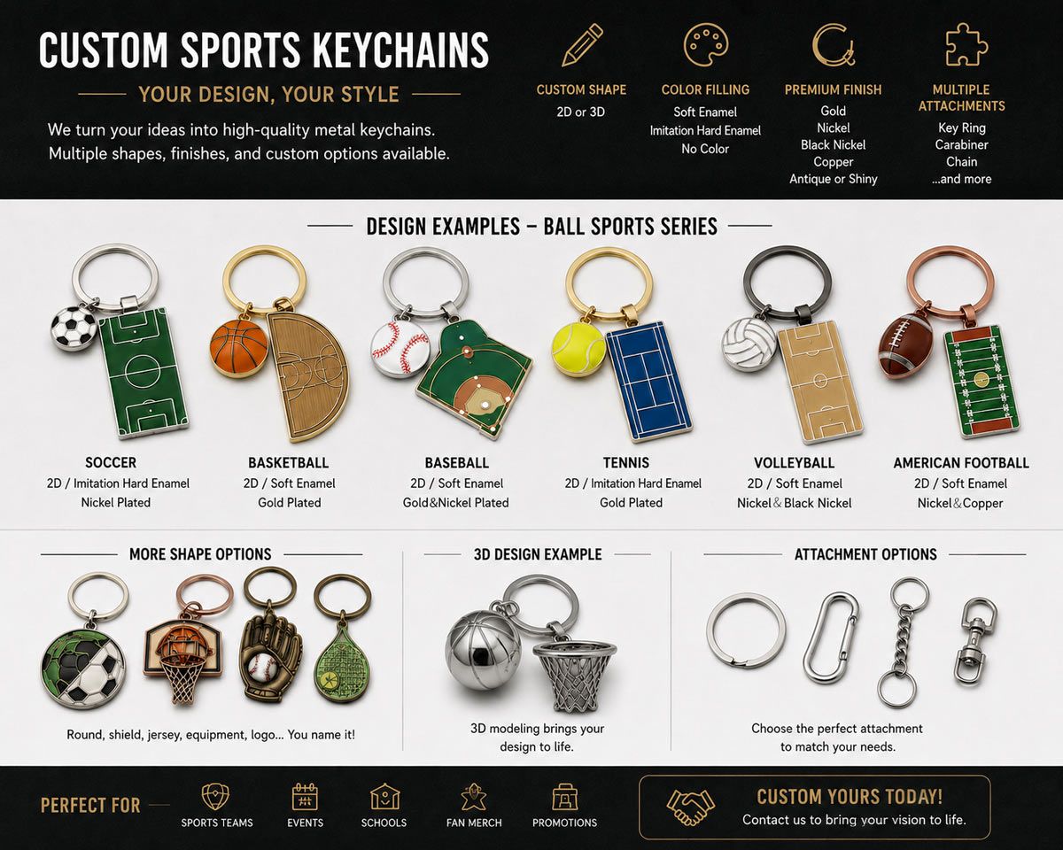 Custom Sports Keychains | Custom Promotional Products & Corporate Gifts ...