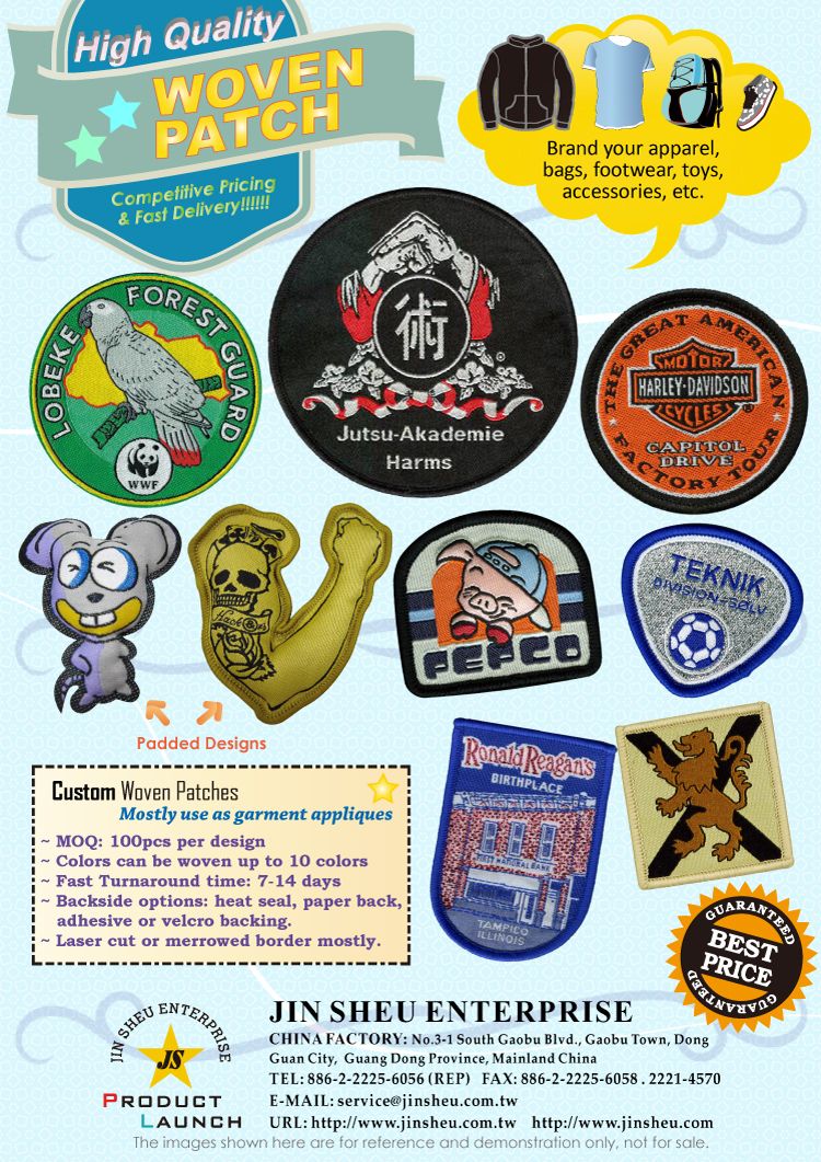 Woven Patches - VELCRO®Brand backed