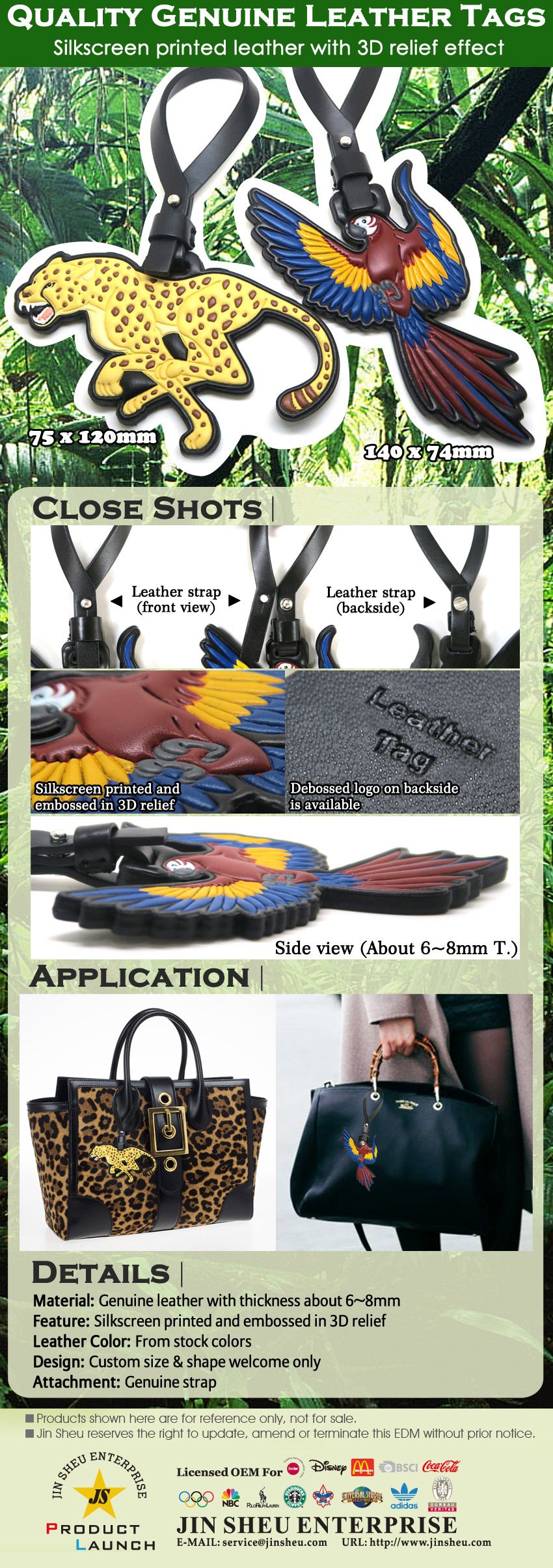 Quality Genuine Leather Tags