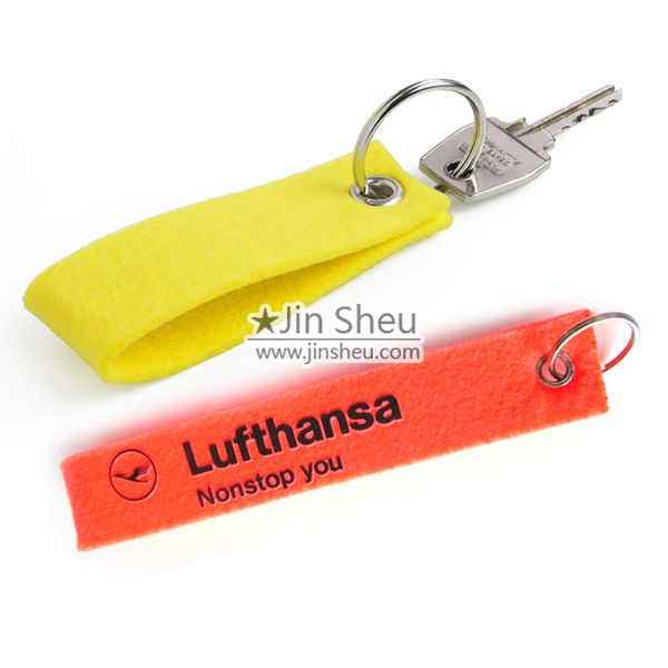 Porte-clés en feutre - porte-clés en feutre avec logo personnalisé