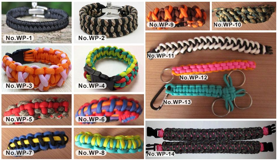 Promotional Paracord Bracelets with Metal Plate