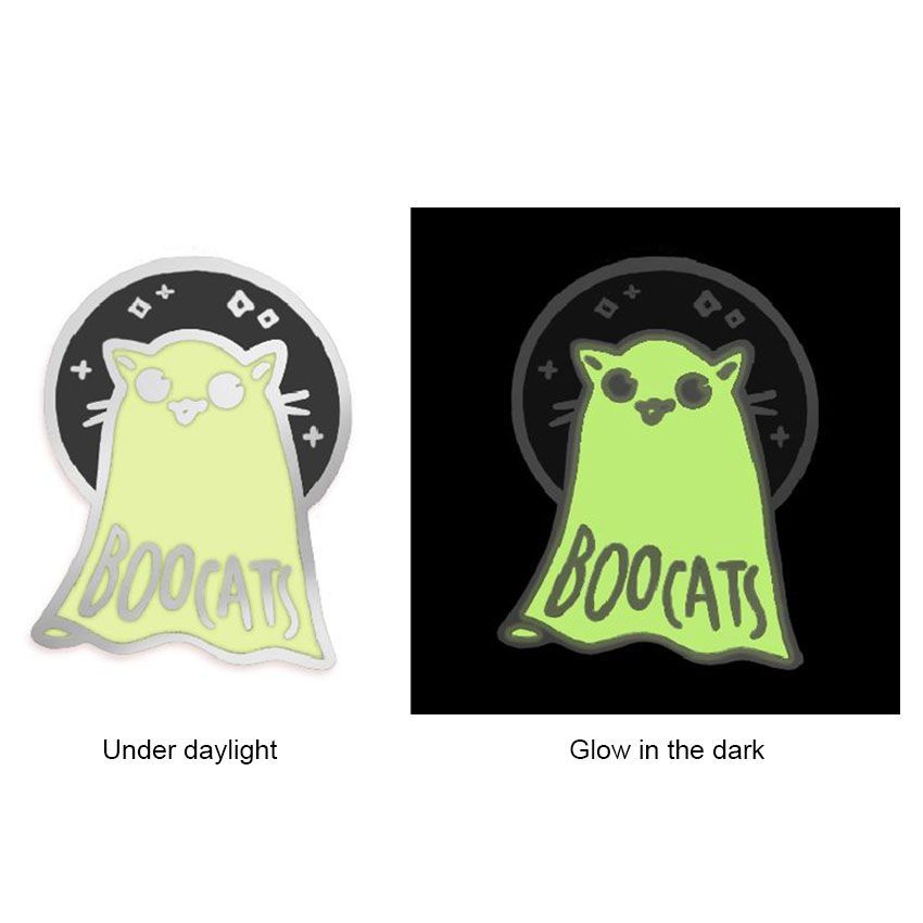 Glow in the dark enamel pin Custom dark pins Woven & Embroidered