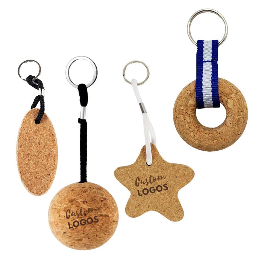 Cork Floating Keyring - Floating Cork Key Ring, Keychain & Enamel Pins  Promotional Products Manufacturer