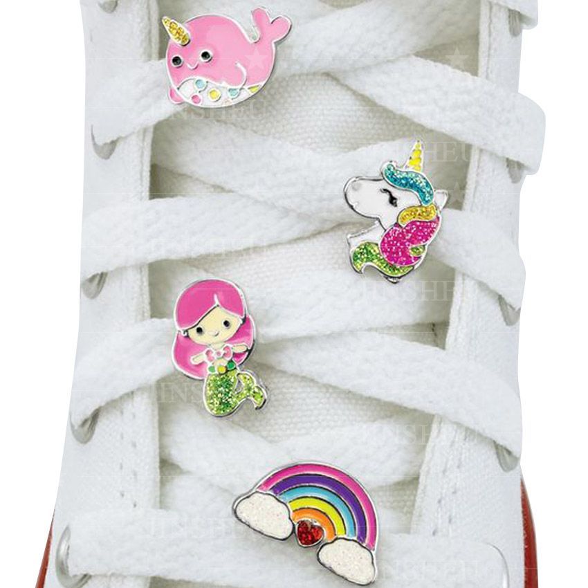 Custom Shoelace Charms - Metal charms on shoelaces