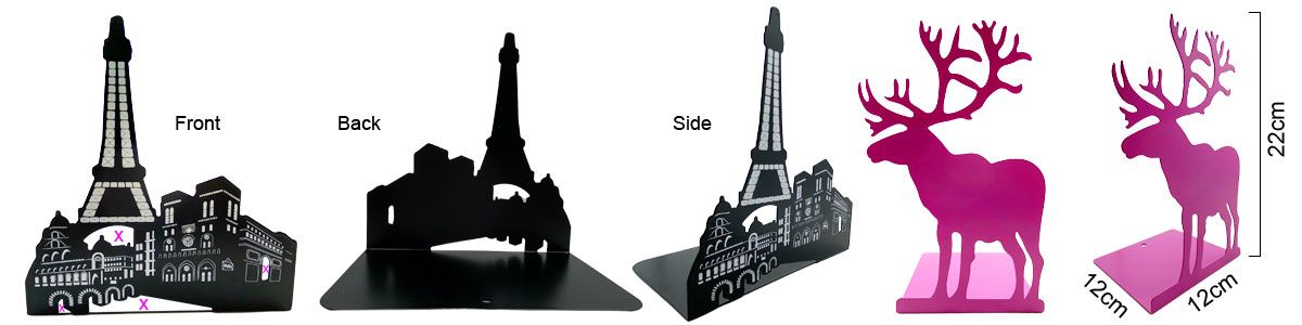 Draken boekensteunen set paars - figuren gothic decoratie Draken boekensteunen set paars - figuren gothic decoratie