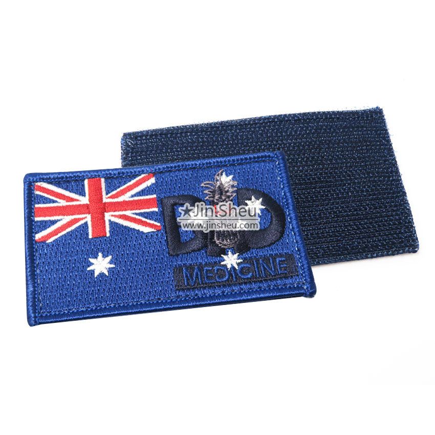 Parche de la bandera nacional de Australia - Parche de velcro personalizado  de bandera bordada, Fabricante de productos promocionales de llaveros y  pines de esmalte