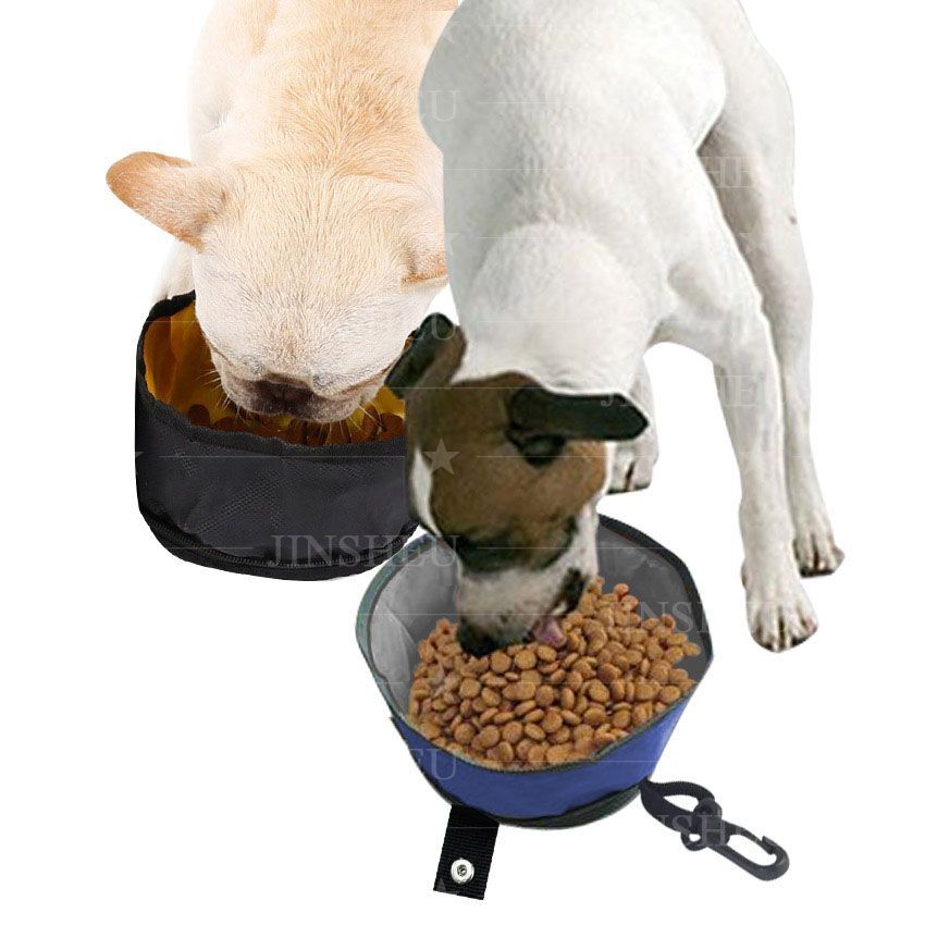 Vandtæt mad- og vandskål til sammenklapning til kæledyr