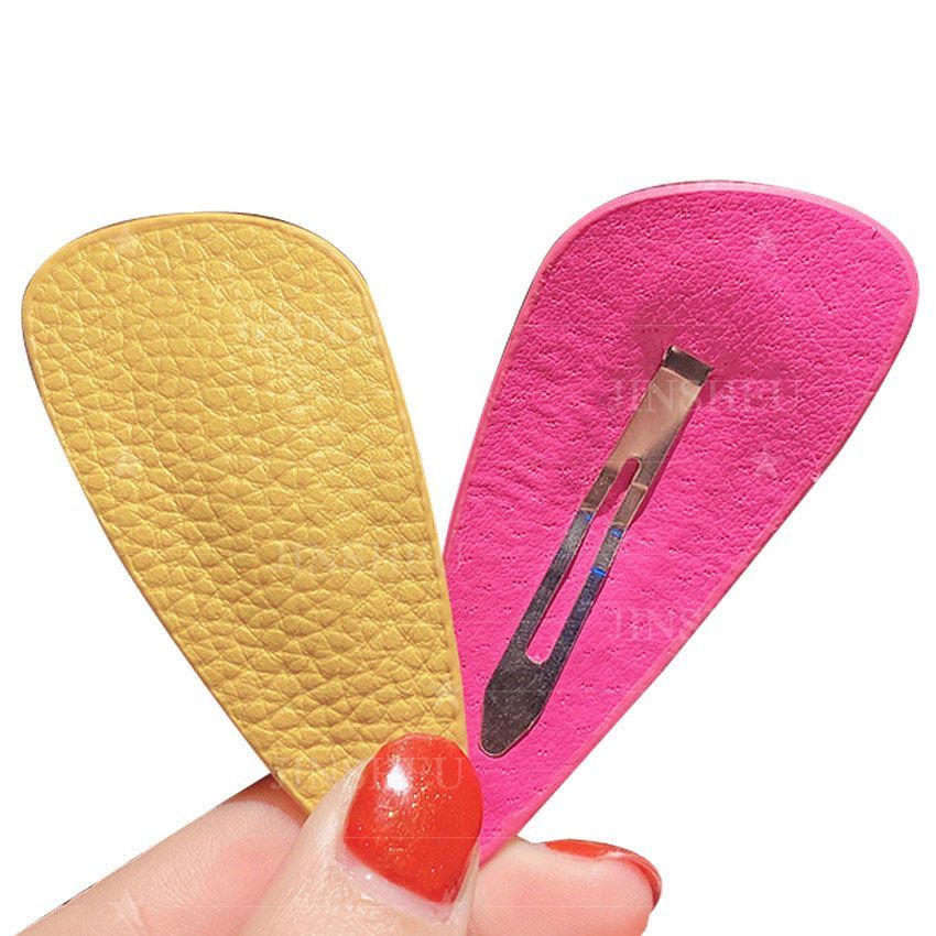 Clip de pelo de cuero personalizado