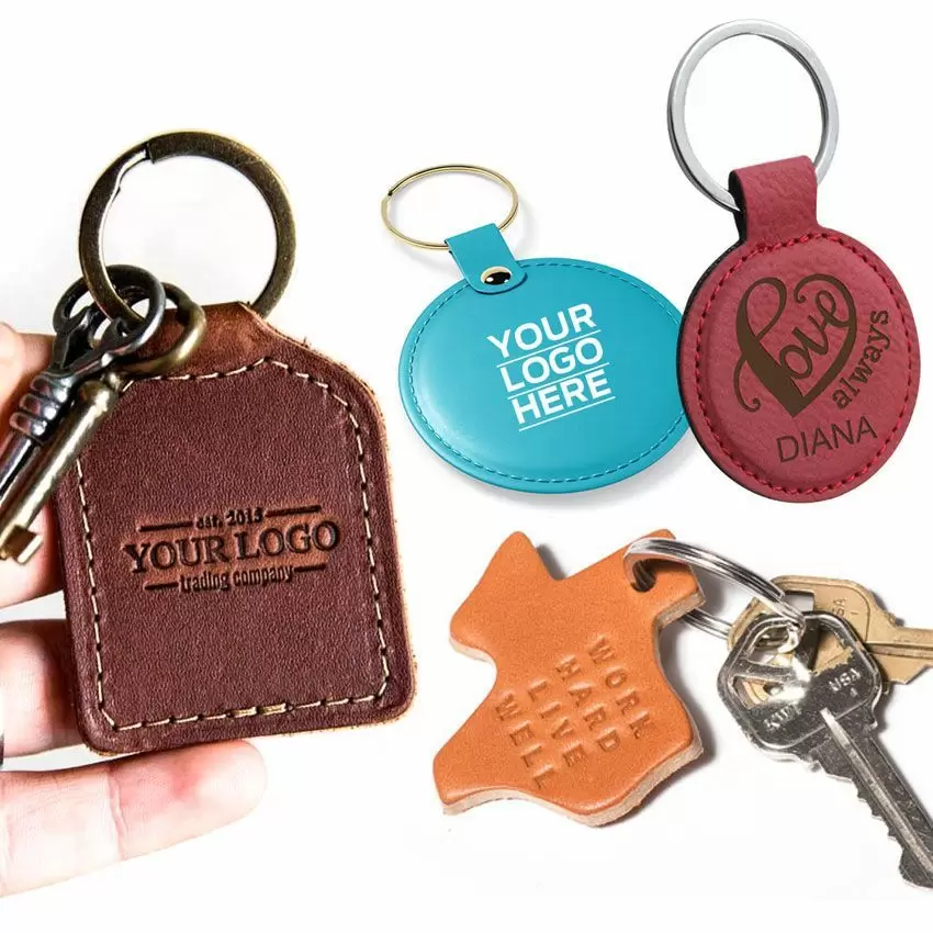 Personalized Leather Keychain