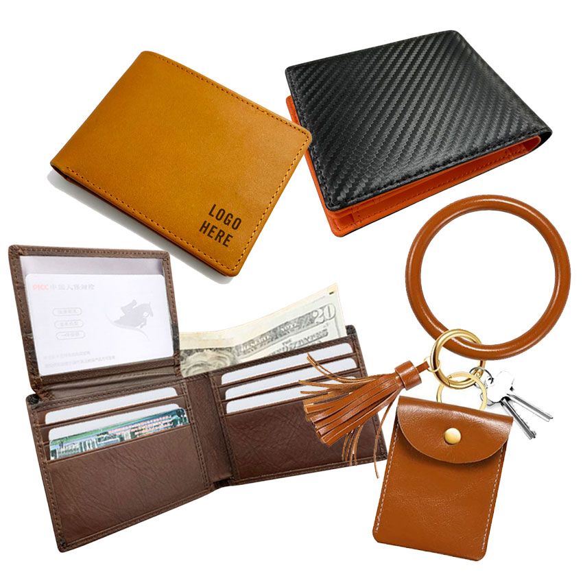 billeteras de cuero personalizadas al por mayor y bolsos de mano de cuero