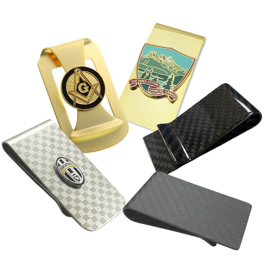 Wholesale high quality custom logo metal money clips