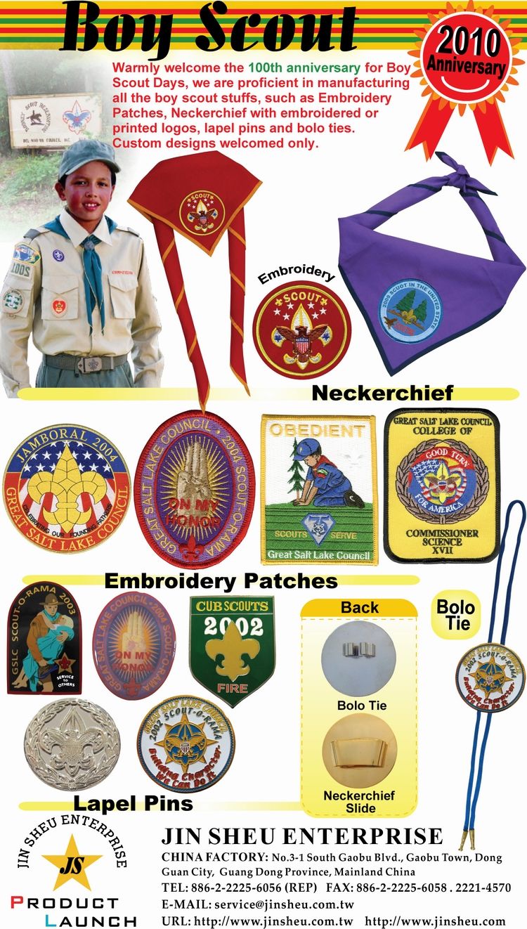Accesorios personalizados para Boy Scouts