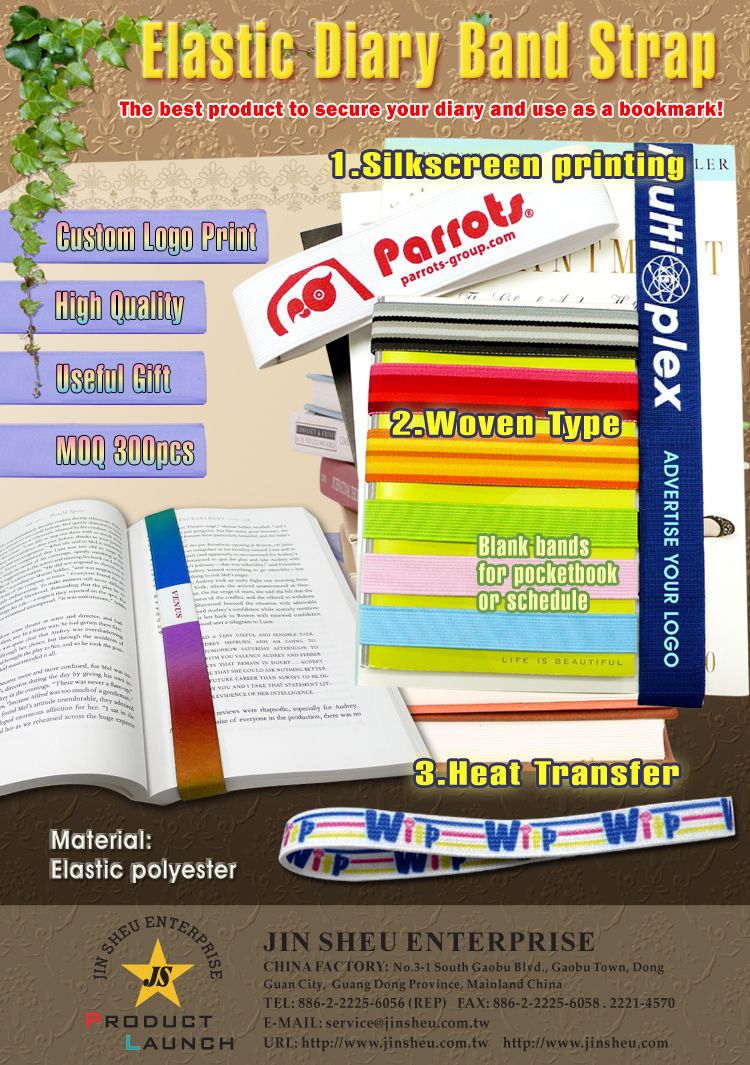 Faixa elástica para diário