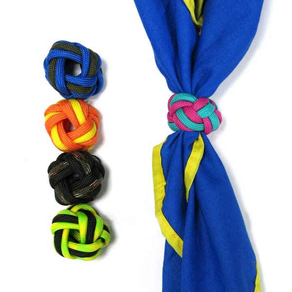 Scouts Paracord Woggles paracord neckerchief slide, paracord boy scout woggle, paracord scarf