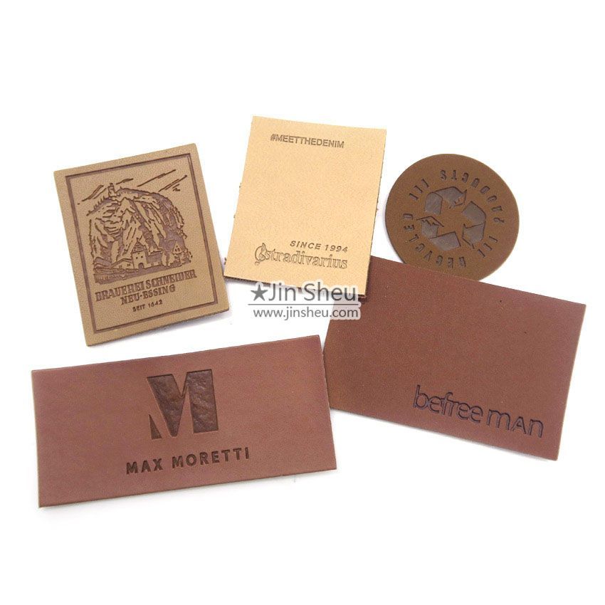 Custom Real Leather Patches (Real Leather/PU - Debossed or Embossed)