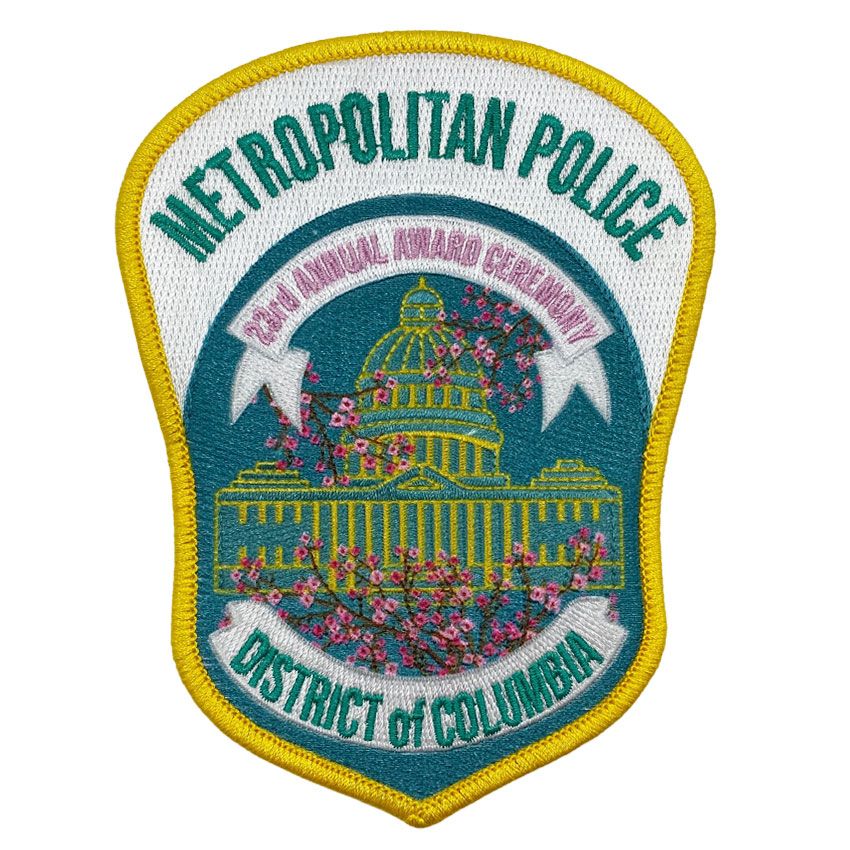 Police Pin Patch Custom Fine Detailed Embroidered Police Patch | Personalized Metal ...
