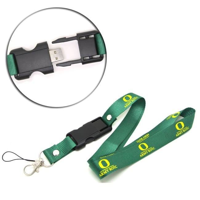 Flash drive lanyard