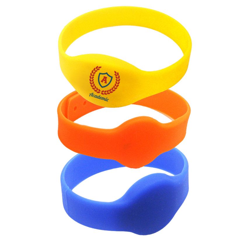 Custom Adjustable Passive RFID Wristband Silicone Bracelets