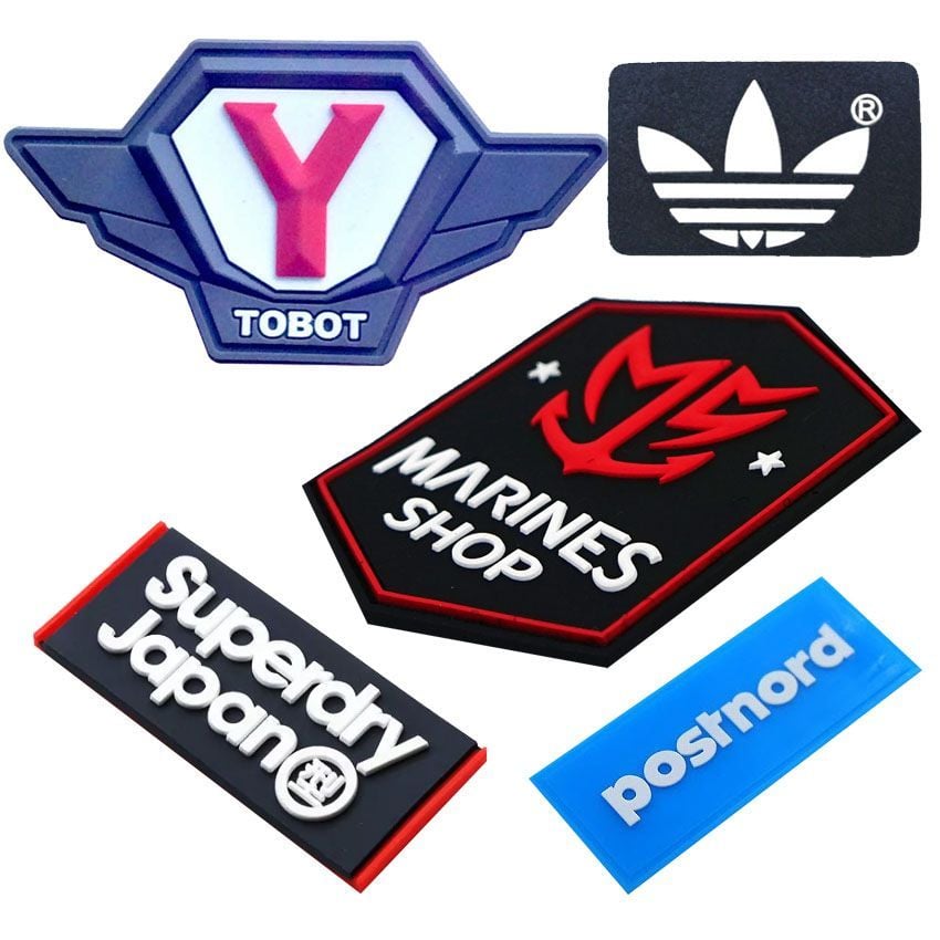 Custom Soft PVC Patches & Rubber Labels - Make your brand last
