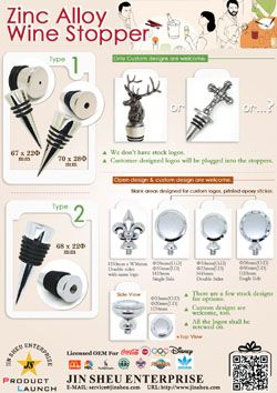 Zinc Alloy Wine Stopper