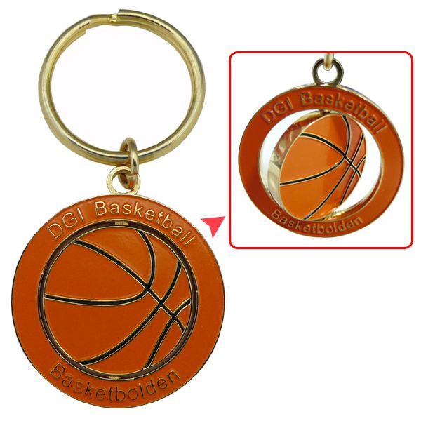 3D Spinning Basketball Keychain | Personalized Metal & Silicone ...