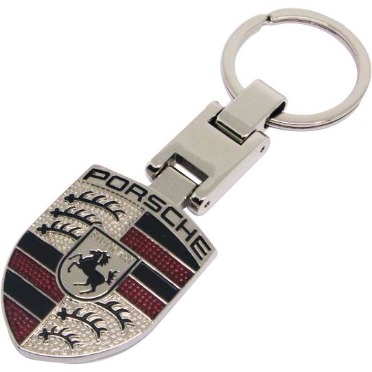 Porsche Crest Keyring - Cars Automotive Keyrings, Keychain & Enamel Pins  Promotional Products Manufacturer