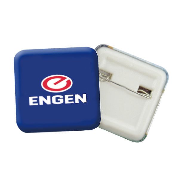 Promotional Square Button Pin | Personalized Metal & Silicone ...