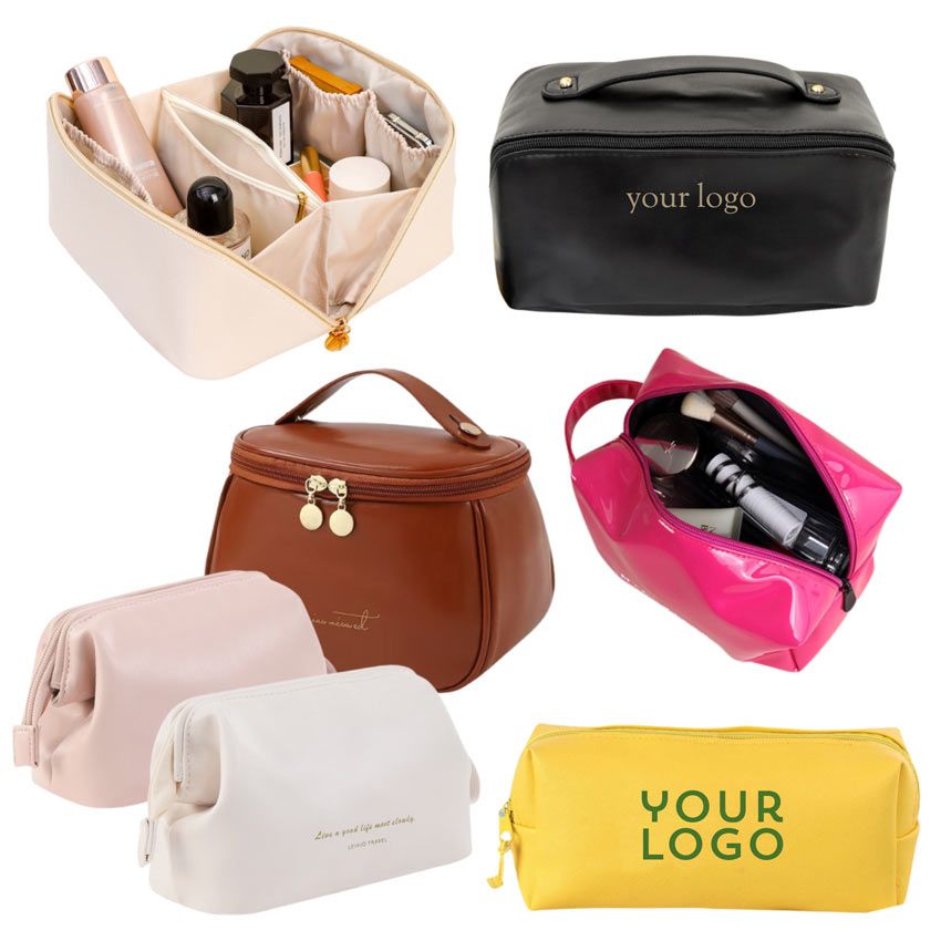 PU leather makeup bags