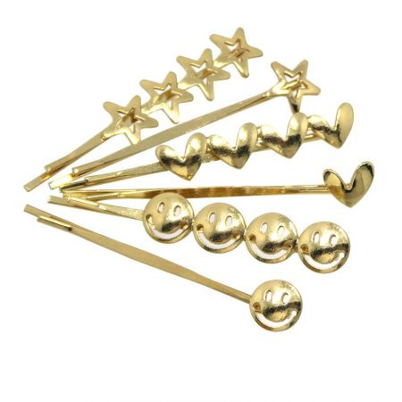 set di mollette per capelli in metallo