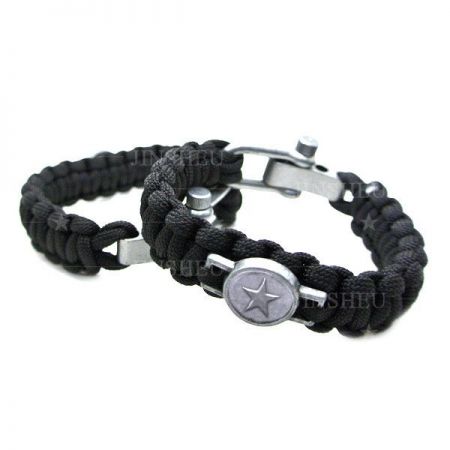 カスタムロゴタクティカルブレスレット(金属バックル付き)