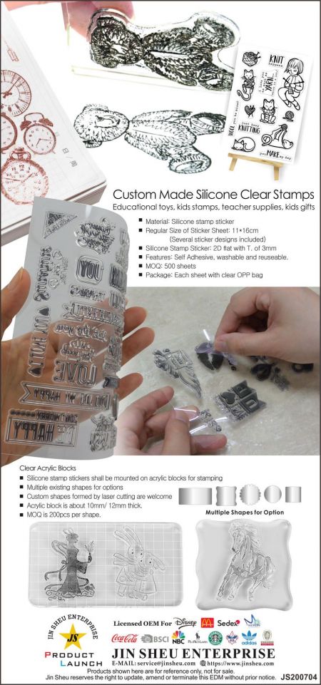 Custom Silicone Stamps - Clear Silicone Stamps