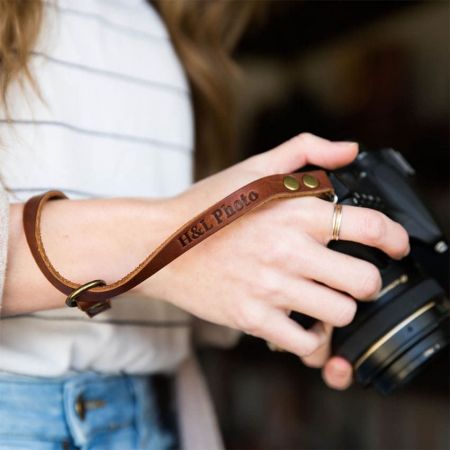 Personalisierter Leder Kameragurt