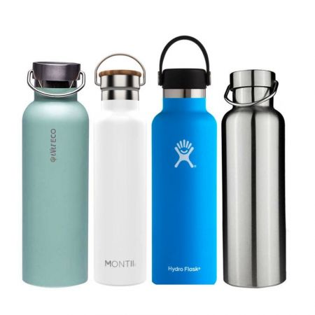 Custom stainless steel water bottle for sports events.