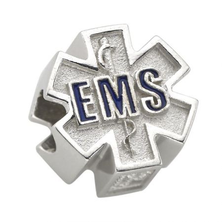 تشارمات col EMS من الفضة الإسترلينية S925