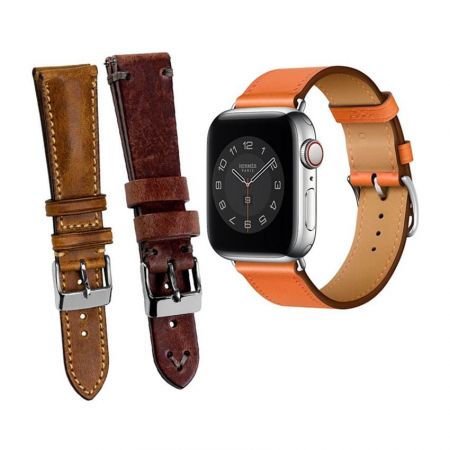 Bracelets de montre en cuir et bracelets de montre en cuir - Bracelet de montre en cuir pour poignet