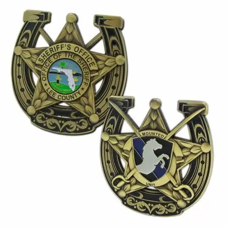 Huy hiệu Văn phòng, Văn phòng Cảnh sát, Đồng tiền thách thức Hạt Lee - Đồng xu hợp kim kẽm