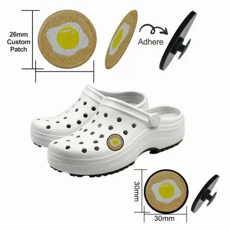 Huy hiệu giày cá nhân hóa - Hoa giày tùy chỉnh với chi tiết thêu