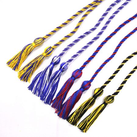The honor cords are sturdy and durable, and each one comes in its own individual OPP bag.
