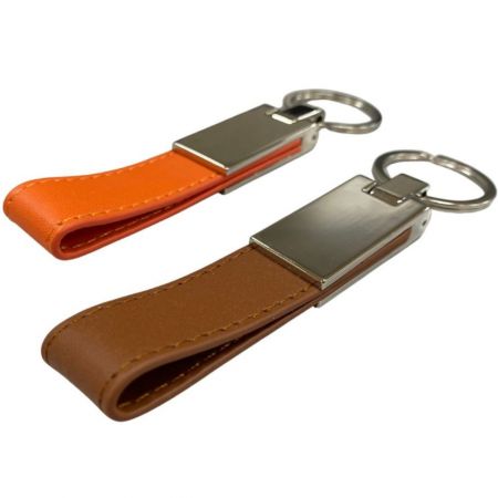 Индивидуальный кожаный брелок для ключей - Персонализированный кожаный брелок